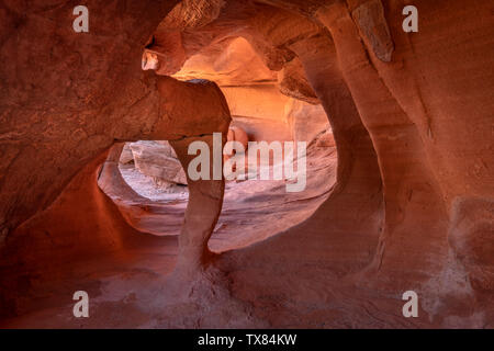 Windstone Arch, Vallée de Feu Park, Nevada, USA Banque D'Images