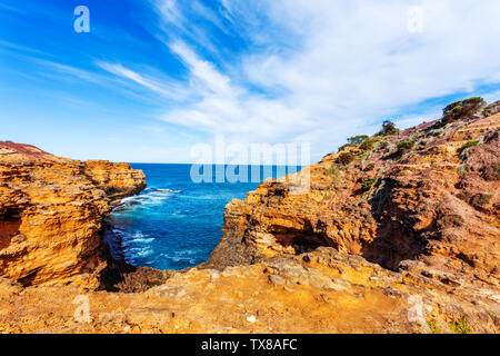 Seascape,paysage et skyline de Great Ocean Road, l'Australie Banque D'Images