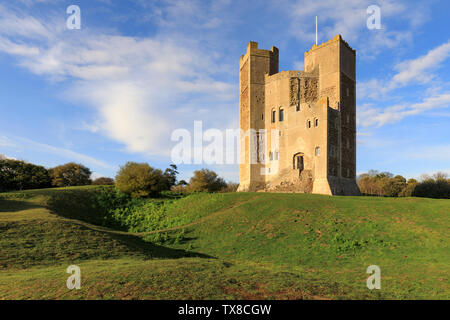 Château d'Orford dans le Suffolk Banque D'Images