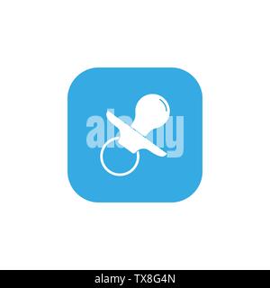 Sucette de bébé icône. Vector illustration télévision Illustration de Vecteur