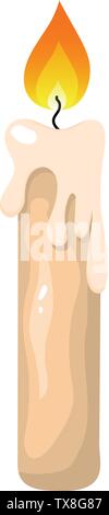 Les bougies de paraffine pour votre conception, Jeu, Carte. Vector Illustration dans un style de dessin animé. Maison de l'élément. Illustration de Vecteur