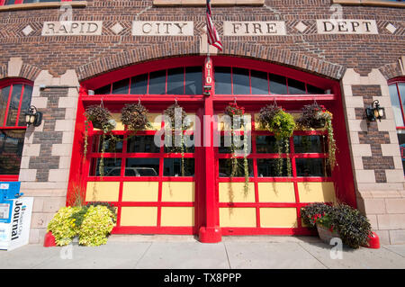 Firehouse Brewing Company bar et restaurant (dans le site historique de Fire Dept) dans la région de Rapid City, dans le comté de Pennington, South Dakota, USA Banque D'Images