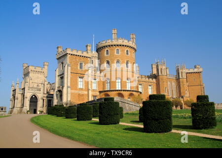 Château de Belvoir, une demeure seigneuriale ; le siège des ducs de Rutland, Leicestershire, Eeast Midlands, Royaume-Uni Banque D'Images