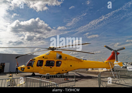 L'espace de Paris-Le Bourget, France. 23 Juin, 2019. Affichage de l'Airbus Helicopters H175 au dernier jour de la 53e International Paris Air Show, France. Banque D'Images