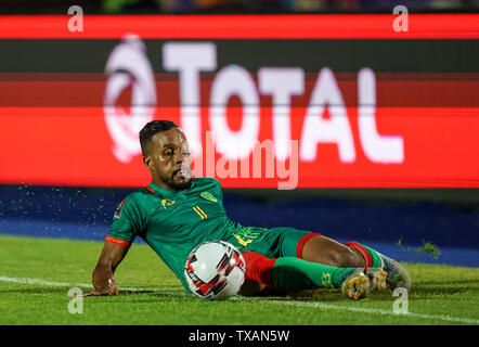 Suez, Egypte. 24 Juin, 2019. Suez, Egypte. 24 Juin, 2019. Khalil Moulay Ahmed de la Mauritanie pour la coupe d'Afrique des Nations 2019 match entre le Mali et la Mauritanie au stade de l'Armée de Suez, Egypte Suez dans. Ulrik Pedersen/CSM/Alamy Live News Crédit : Cal Sport Media/Alamy Live News Banque D'Images