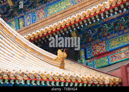 La Cité Interdite de Beijing paysage neige Architecture Banque D'Images