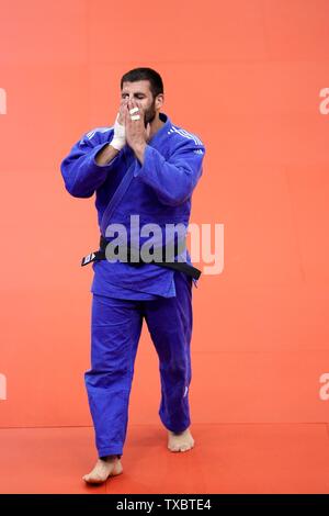 Minsk, Belarus. 24 Juin, 2019. Arman Adamian (RUS) vainqueur dans la catégorie -100kg au 2ème jeux européens le 24 juin 2019 dans Chizhovka Arena à Minsk, en Biélorussie.  : Soenar Chamid Crédit/SCS/AFLO/Alamy Live News Crédit : AFLO Co.,Ltd/Alamy Live News Banque D'Images