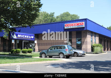 Princeton, New Jersey, USA, 23 juin 2019 : American Tire & Auto care : Central NJ NJ & Pneus Réparation Auto Banque D'Images