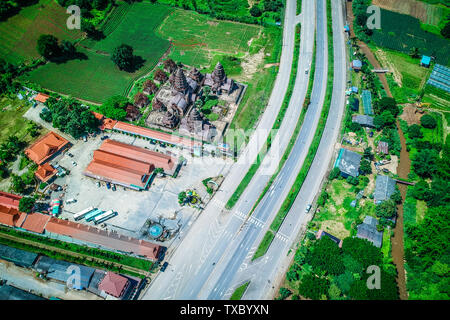 L'autoroute près de Chiang Rai, Thaïlande Banque D'Images