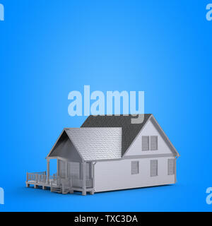 Illustration en rendu 3D d'une maison Banque D'Images