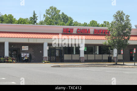 La Princeton New Jersey - le 23 juin 2019 : Chine restaurant buffet avant de porte. Banque D'Images