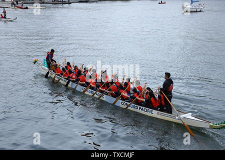 Concord Pacific Dragon Boat Festival à Vancouver, British Columbia Canada en juin 2019 Banque D'Images