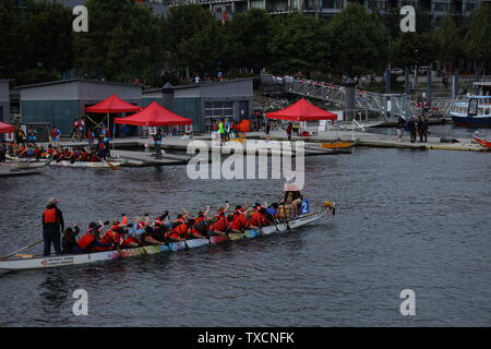 Concord Pacific Dragon Boat Festival à Vancouver, British Columbia Canada en juin 2019 Banque D'Images