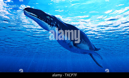 Rendu 3d illustration d'un Liopleurodon Banque D'Images