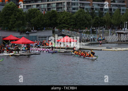 Concord Pacific Dragon Boat Festival à Vancouver, British Columbia Canada en juin 2019 Banque D'Images