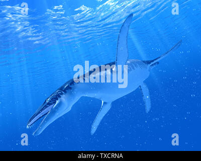 Rendu 3d illustration d'un Liopleurodon Banque D'Images
