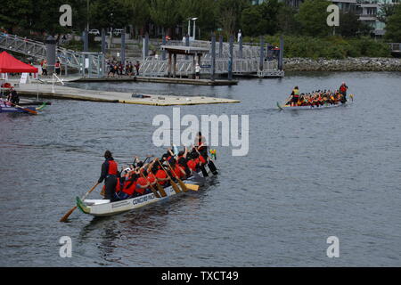 Concord Pacific Dragon Boat Festival à Vancouver, British Columbia Canada en juin 2019 Banque D'Images