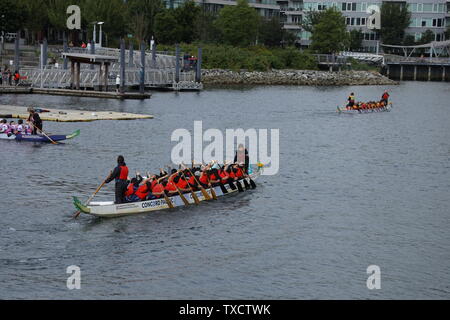 Concord Pacific Dragon Boat Festival à Vancouver, British Columbia Canada en juin 2019 Banque D'Images