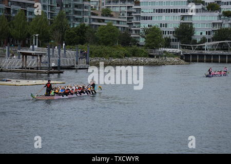 Concord Pacific Dragon Boat Festival à Vancouver, British Columbia Canada en juin 2019 Banque D'Images