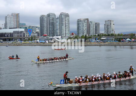 Concord Pacific Dragon Boat Festival à Vancouver, British Columbia Canada en juin 2019 Banque D'Images