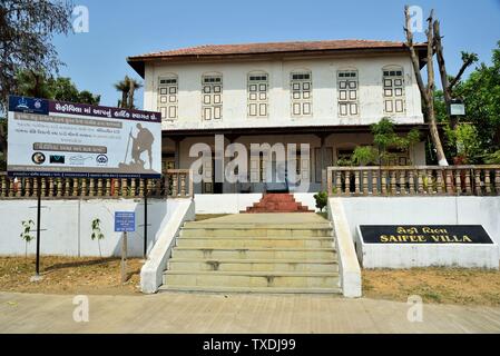 Villa Saifee, Mahatma Gandhi Memorial Museum, Dandi, Gujarat, Inde, Asie Banque D'Images