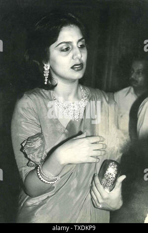 Indian film de Bollywood actrice, Neetu Singh Kapoor, Inde, Asie Banque D'Images