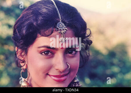 Film de Bollywood indien, actrice Juhi Chawla, Inde, Asie Banque D'Images