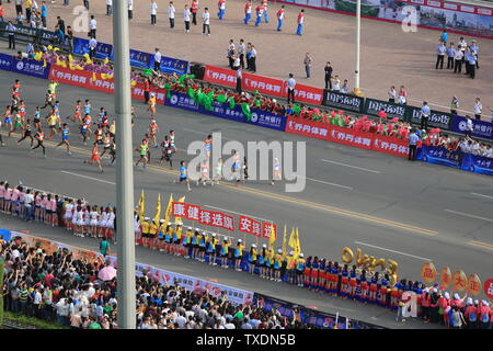 Marathon de Lanzhou Banque D'Images