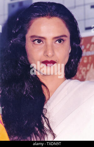 Indian film de Bollywood actrice Rekha, Inde, Asie Banque D'Images