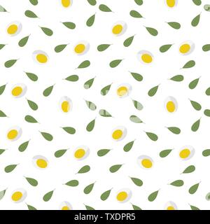 Régime céto. Une structure de frais vert laitue, moitié d'oeufs. Blog de l'arrière-plan. Peut être utilisé comme emballage pour des aliments sains, que le papier d'emballage, w Illustration de Vecteur