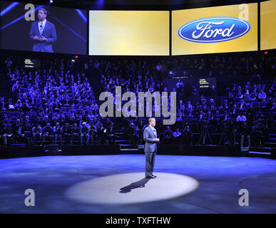Bill Ford, Ford Motor Company Président Exécutif, prend la parole au 2012 North American International Auto Show, le 9 janvier 2012 à Detroit, Michigan. UPI/Brian Kersey Banque D'Images