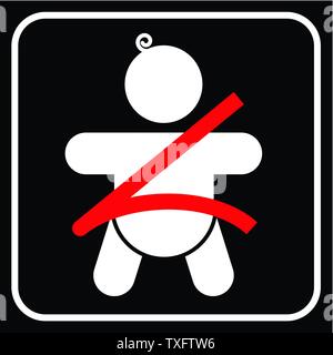 Ceinture de sécurité bébé - siège pour enfants, vector Illustration de Vecteur