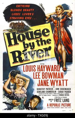 Maison de la rivière Année : 1950 USA Réalisation : Fritz Lang Louis Hayward, Jane Wyatt Poster (USA) Banque D'Images