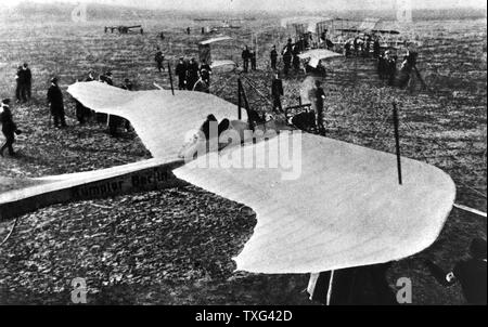 'Rumpler Taube" version de l'armée autrichienne "Etrich Taube monoplan'. 1912 Banque D'Images