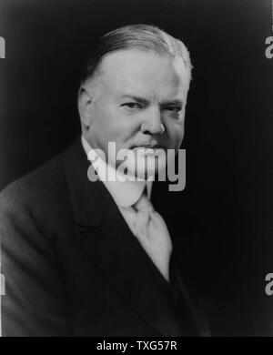 Le président Herbert Hoover, 31e président des États-Unis d'Amérique (1921-1933) Banque D'Images