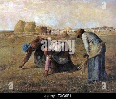 Jean-françois Millet école française Les Glaneurs des glaneuses 1857 Huile sur toile (83 x 110 cm Paris, musée d'Orsay Banque D'Images