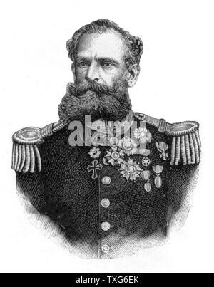 Le maréchal Manuel Deodoro da Fonseca, Premier Président de la République du Brésil (1889-1891), après avoir dirigé un coup d'État militaire qui a renversé l'empereur Pedro II Banque D'Images