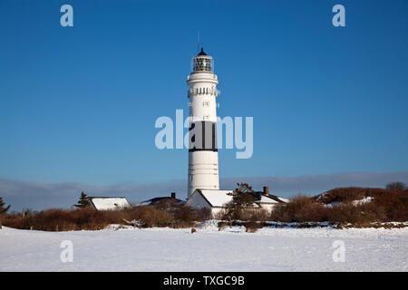 Géographie / Voyage, Allemagne, Schleswig-Holstein, phare à Kampen en hiver, isle Sylt, Nord, droits-supplémentaires-dégagement-Info-non-disponible Banque D'Images