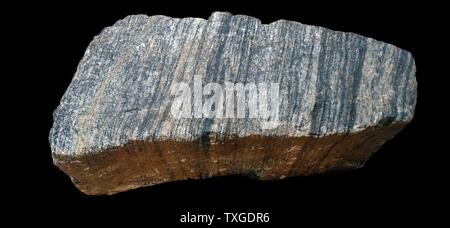 Lewis de gneiss, de la plus ancienne formation rock en Grande-Bretagne, 2 900 000 000 ans. Banque D'Images