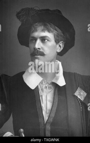 George Alexander (1858-1918) l'acteur anglais-manager. Passé quelques années dans l'entreprise de Henry Irving. Présenté Oscar Wilde 'Eventail de Lady Windermere, l' (1892) et "Le deuxième de Pinero Mme Tanqueray'. Considéré comme l'avant-garde. Photographie publiée c1890 Woodburytype Banque D'Images