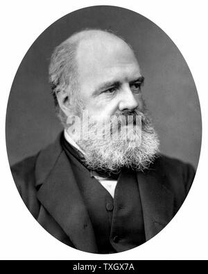 Edward Armitage (1817-1896), peintre britannique, principalement des sujets historiques et bibliques. Professeur à l'Académie royale de 1874 écoles photographie parue en 1877 Woodburytype Banque D'Images