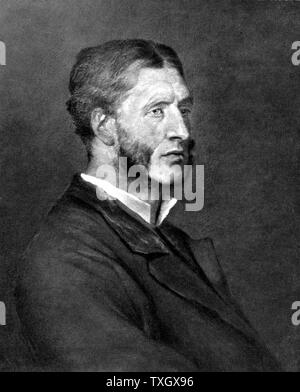 Matthew Arnold (1822-1888), poète, critique et pédagogue. Fils aîné de Thomas Arnold, directeur de l'école de Rugby. c1880 Lithographie après portrait d'Arnold Banque D'Images