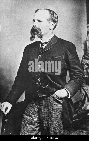 Benjamin Baker (1840-1907) ingénieur civil britannique ; Forth Railway Bridge ; Hudson River Tunnel. Photographie c1890 Banque D'Images