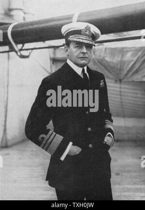 David Beatty, comte Beatty (1871-1936) commandant de la marine britannique, la Première Guerre mondiale, bataille du Jutland, le 31 mai 1916 ; commandant en chef Grand Fleet 1916 ; Premier Lord de 1919 Banque D'Images