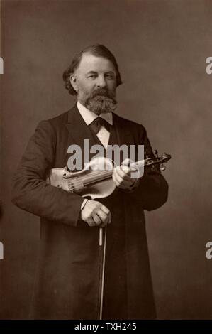 Joseph Joachim (1831-1907) violoniste, compositeur hongrois et Directeur de conservatoire de Berlin. À partir de 'Le Cabinet Portrait Gallery' (Londres, 1890-1894). Woodburytype après photo de W & D Downey. Banque D'Images