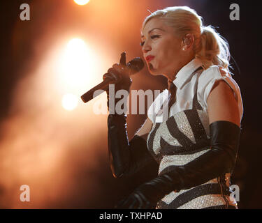 Gwen Stefani débute son 'Sweet Escape Tour' avec une efficacité au Coors Amphitheatre, à Chula Vista, Californie le 22 avril 2007. (Photo d'UPI/Roger Williams) Banque D'Images