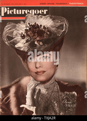 1947 Picturegoer front page magazine Anna Neagle Banque D'Images