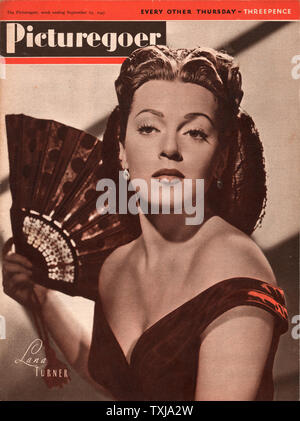 1947 Picturegoer front page magazine l'actrice Lana Turner Banque D'Images