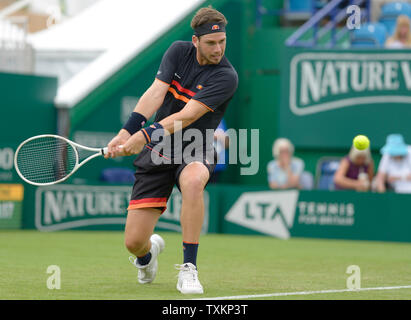 Cameron Norrie (GBR) à Eastbourne, Royaume-Uni. 25 Juin, 2019. Nature Valley International tennis dans le Devonshire Park. Banque D'Images