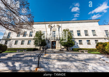 Washington DC, USA - 9 mars, 2018 : vue grand angle de l'Organisation des États américains ou l'OEA ou un immeuble en capitale et pan american uni Banque D'Images